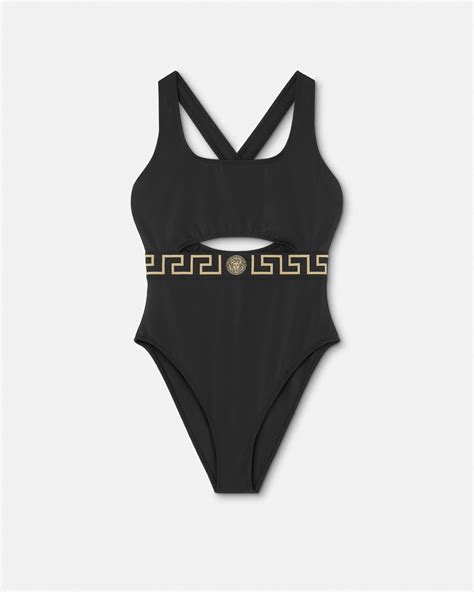 young versace swimwear|versace greca one piece swimsuit.